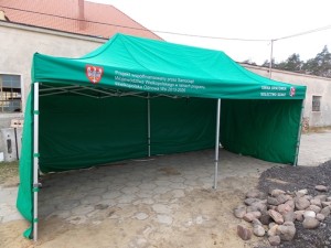 Namiot plenerowy w sołectwie Szałe, w gminie Opatówek