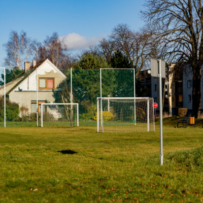 Boisko do piłki nożnej na terenie rekreacyjnym sołectwa Klonowiec w gminie Lipno