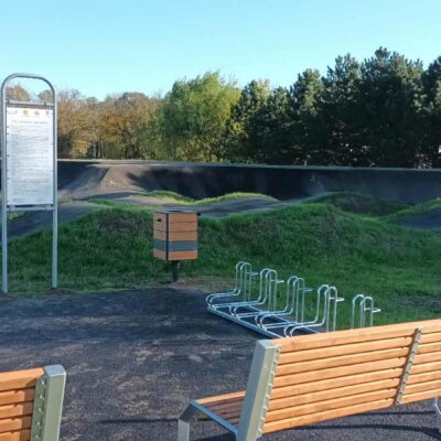 Zdjęcie toru typu pumptrack w Piotrkowicach