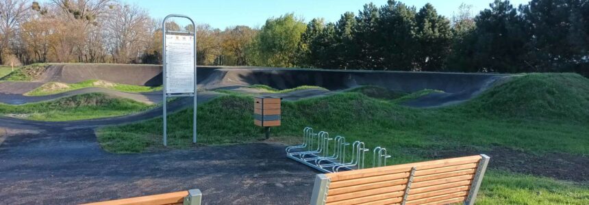 Zdjęcie toru typu pumptrack w Piotrkowicach